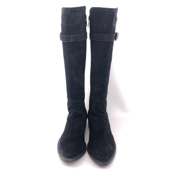 Aquatalia Black Leather Riding Boots 10 - Picture 4 of 11